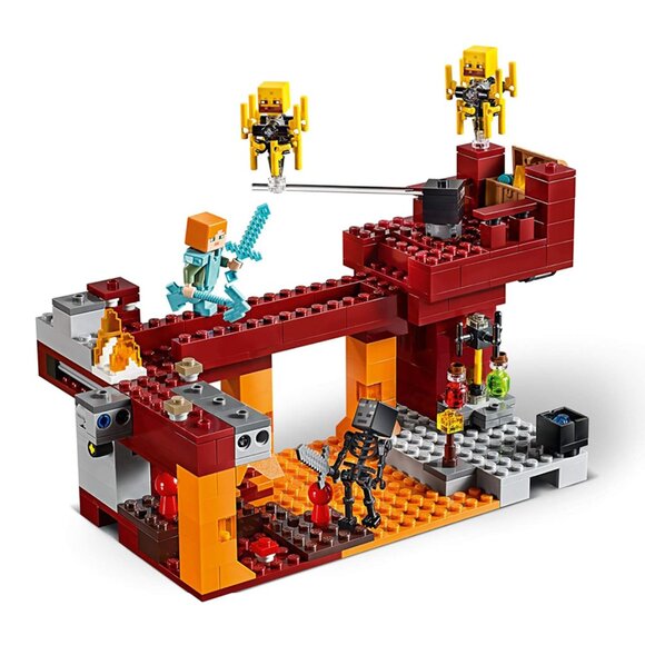 LEGO Minecraft 21154 – The Blaze Bridge Complete w/Box & Instructions - Picture 7 of 8